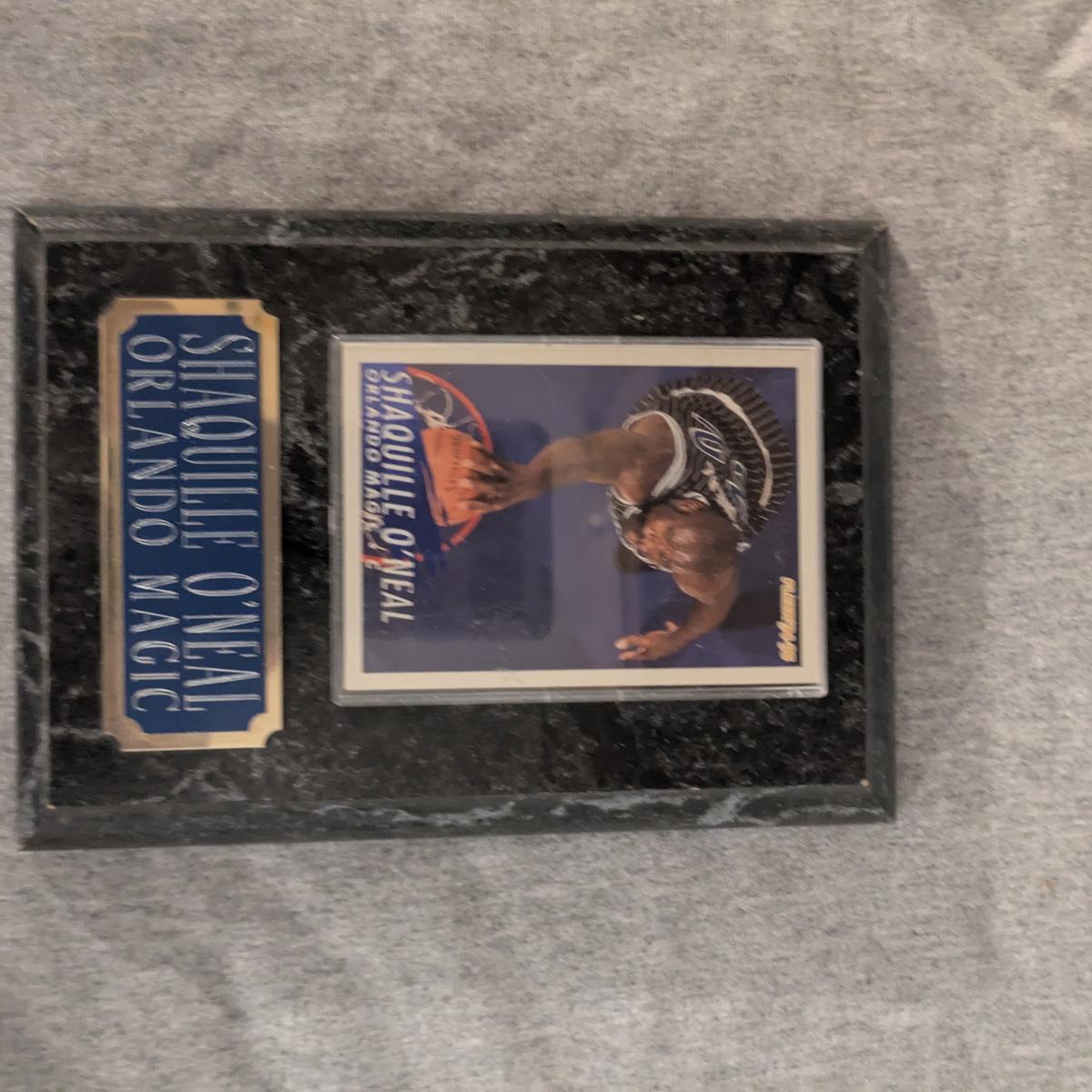 Shaquille O'Neal Orlando Magic Rookie Card Plaque
