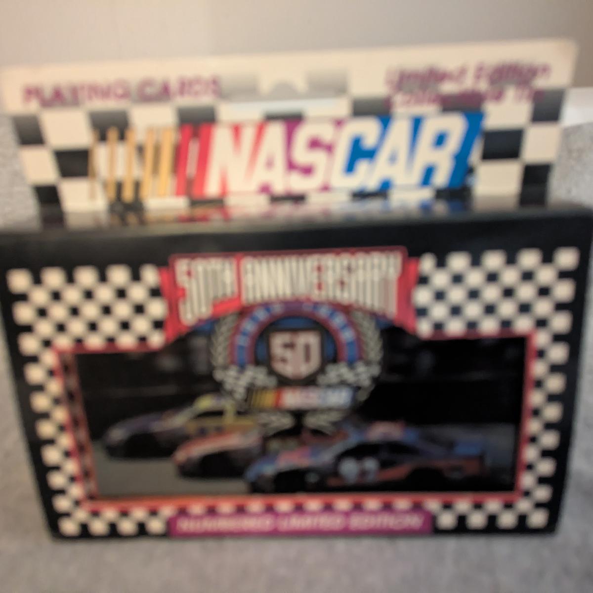 NASCAR 50th Anniversary Limited Edition Playing Cards in Collector Tin