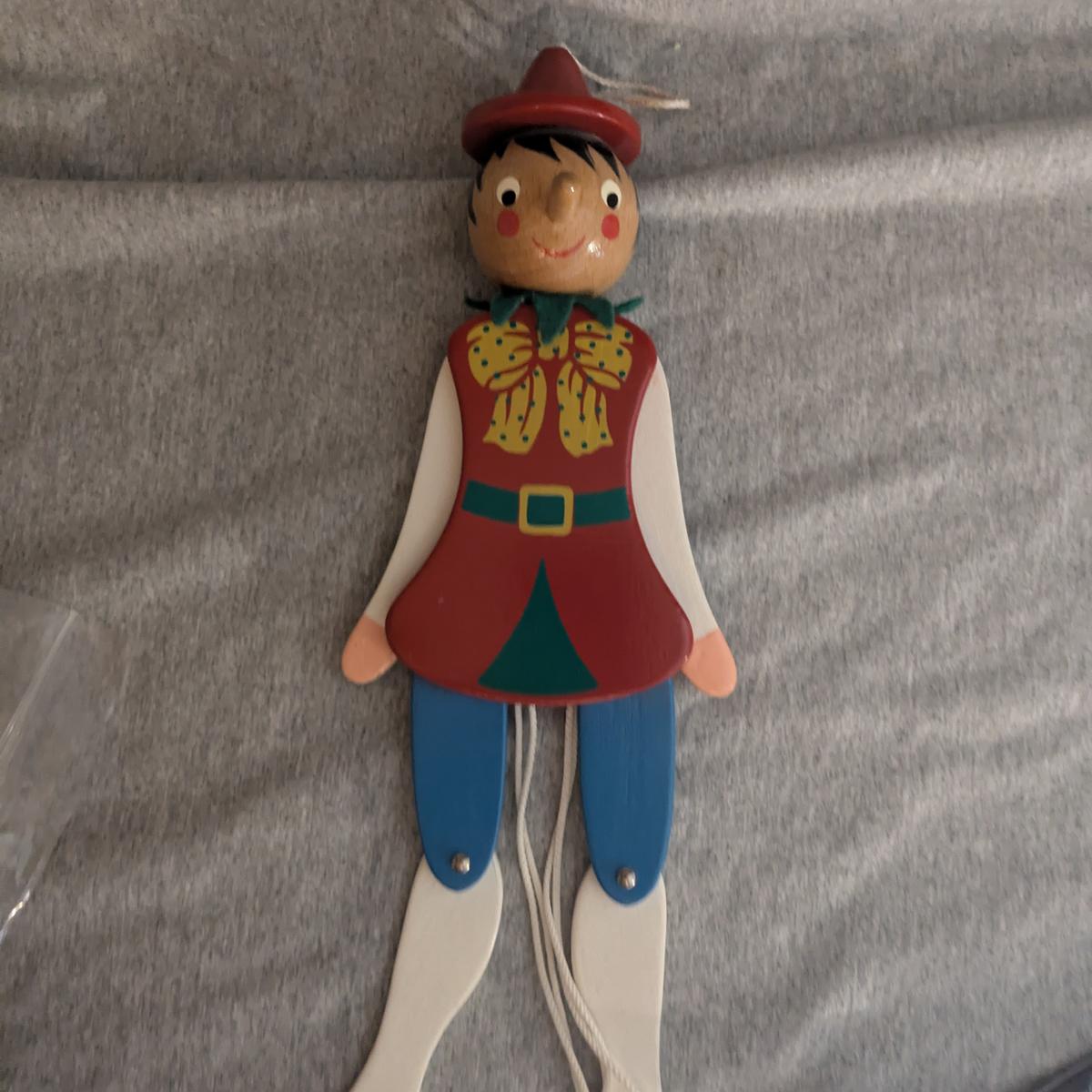 Vintage Sevi 1831 Wooden Pinocchio Puppet
