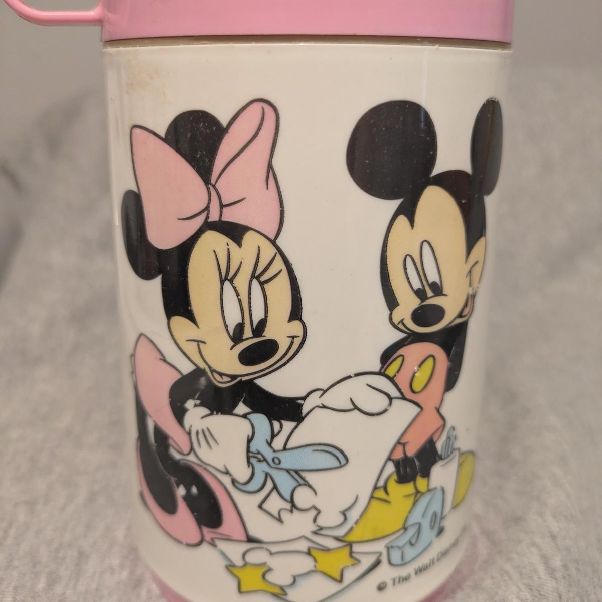 Vintage Disney Mickey & Minnie Mouse Thermos
