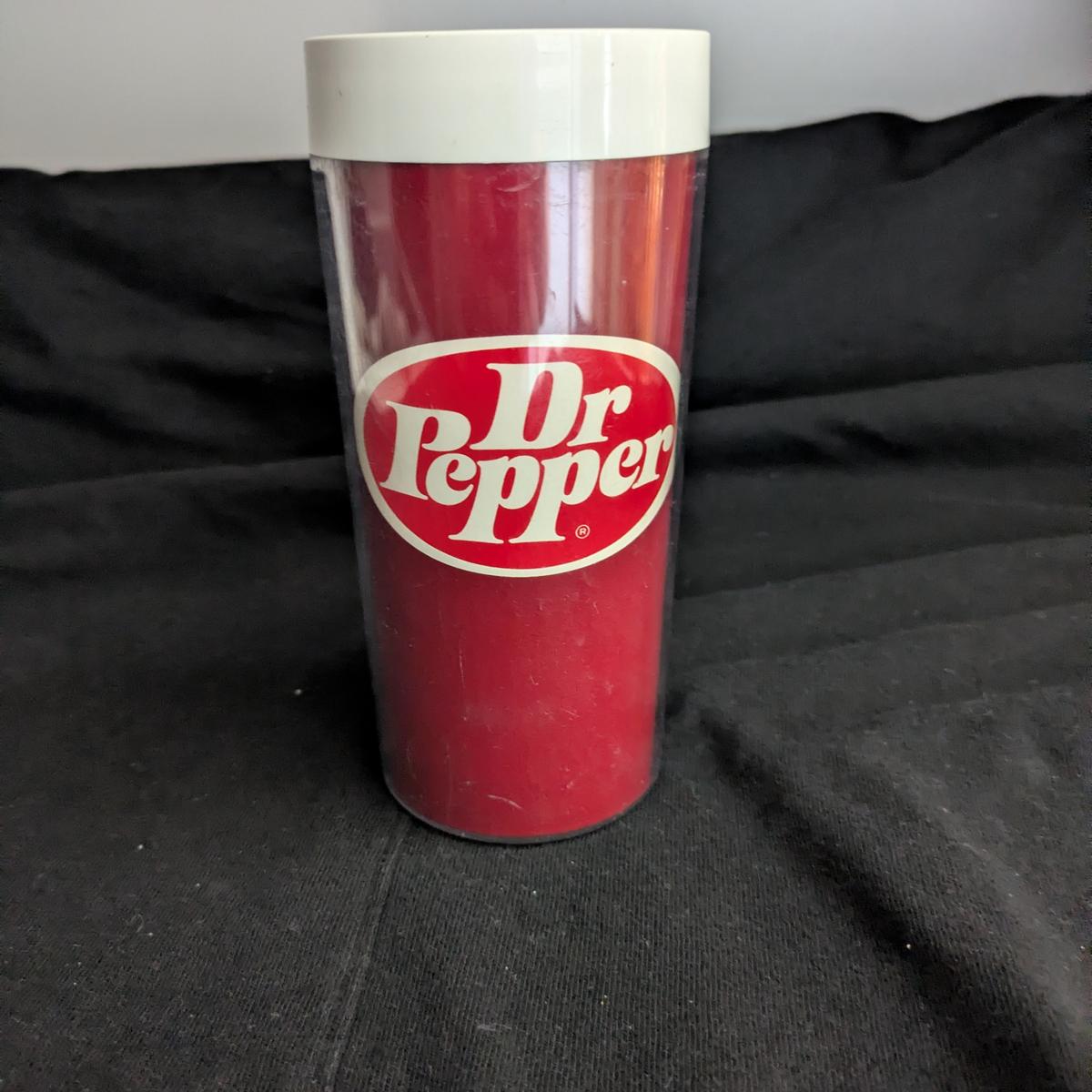 Vintage Dr. Pepper Plastic Tumbler