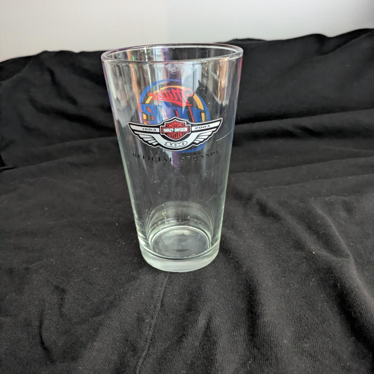 Vintage Miller Lite / Harley-Davidson 100th Ann. Pint Glass