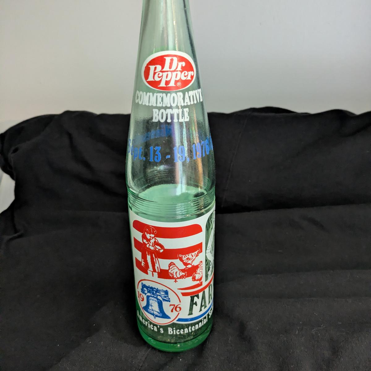 Vintage Dr. Pepper 1976 Farmfest Commemorative Bottle
