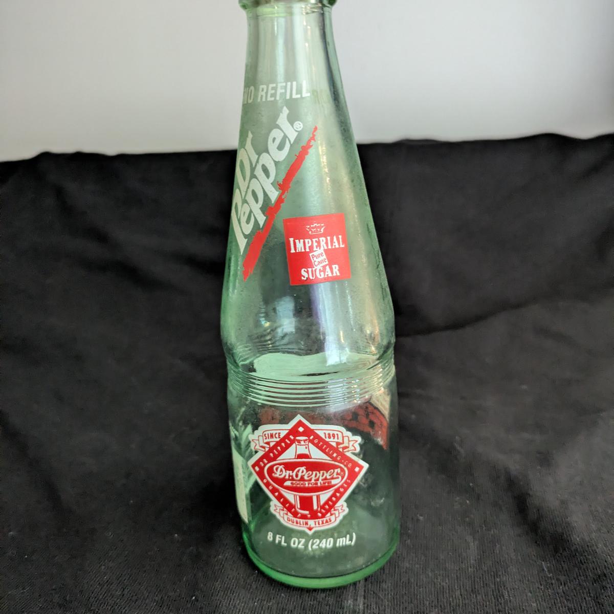 Vintage Dr. Pepper 8oz Glass Bottle (No Refill)