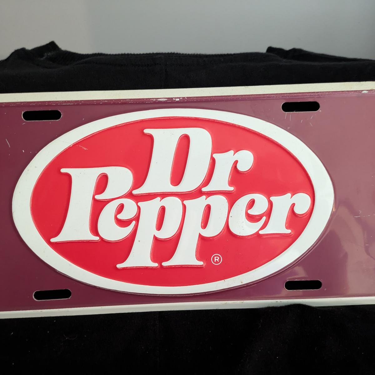 Vintage Dr. Pepper License Plate