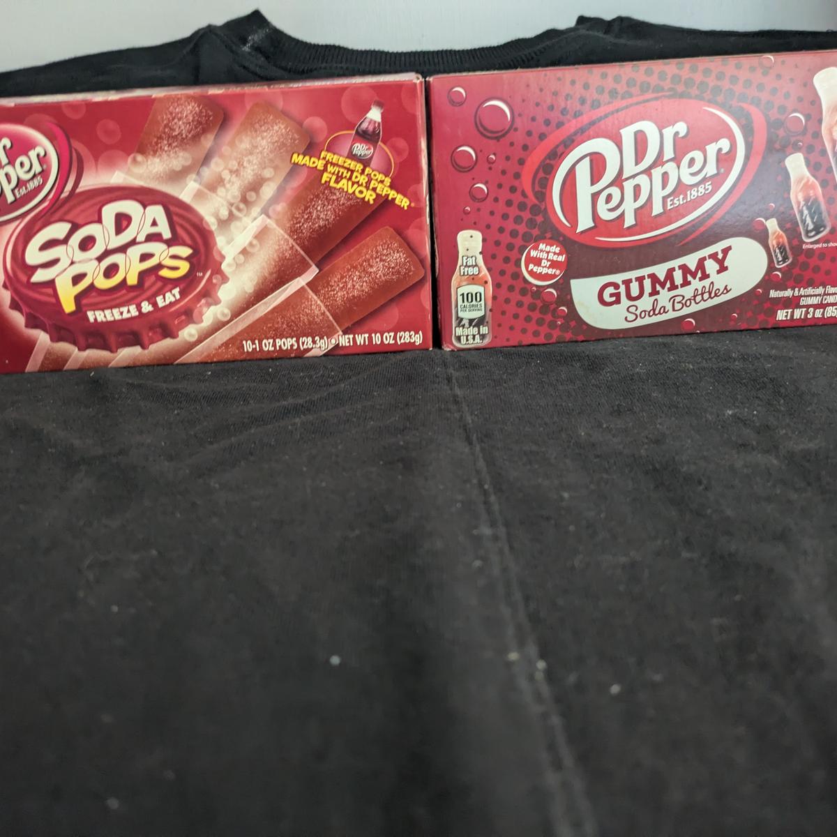 Dr. Pepper Soda Pops & Gummy Bottles Duo - Unopened Vintage Candy