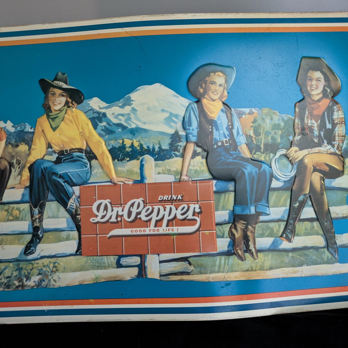 Vintage Dr. Pepper "Good for Life!" Metal Sign