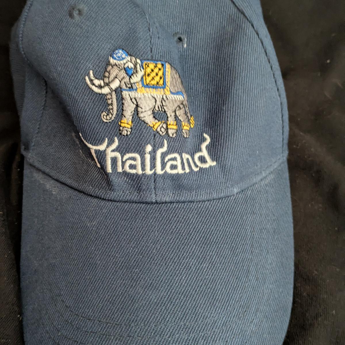 Vintage Thailand Elephant Embroidered Baseball Cap