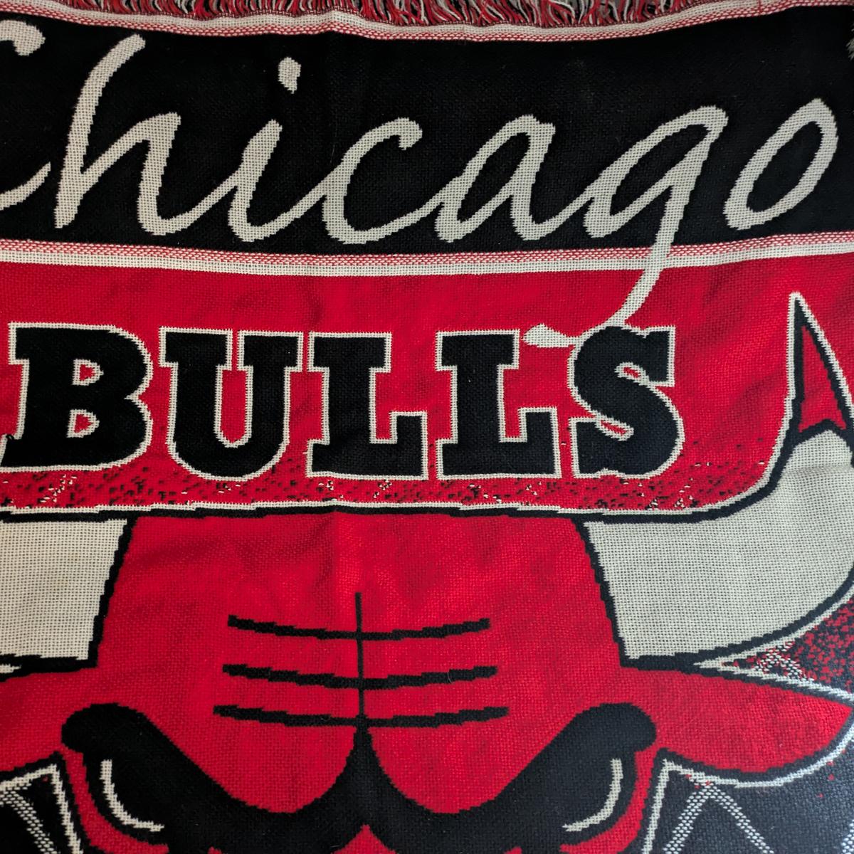 Vintage Chicago Bulls Woven Blanket