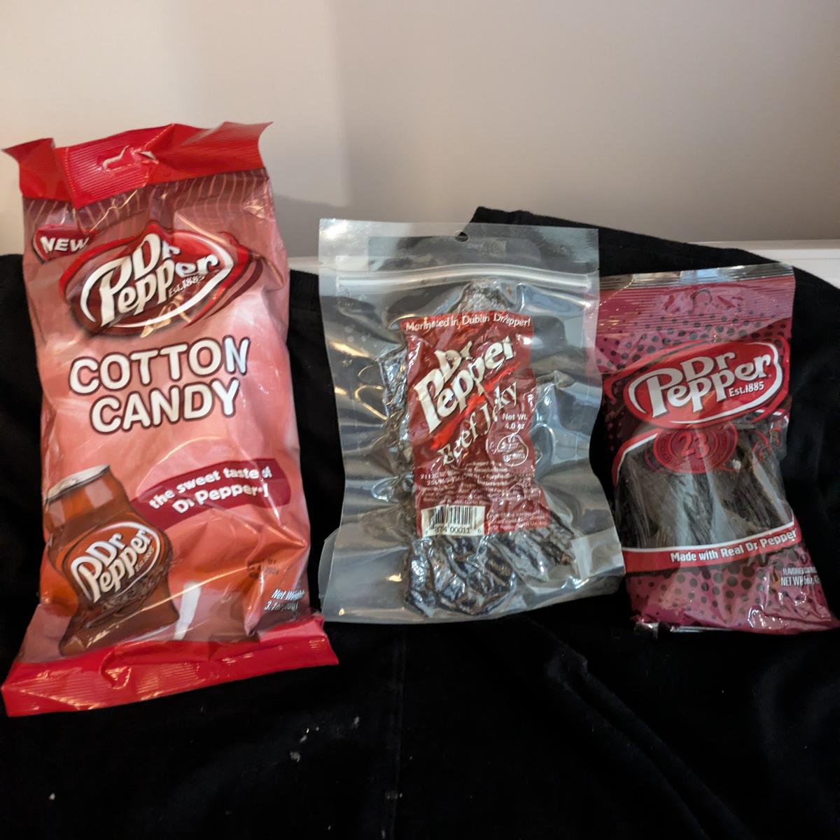 Dr. Pepper Novelty Candy and Beef Jerky Set