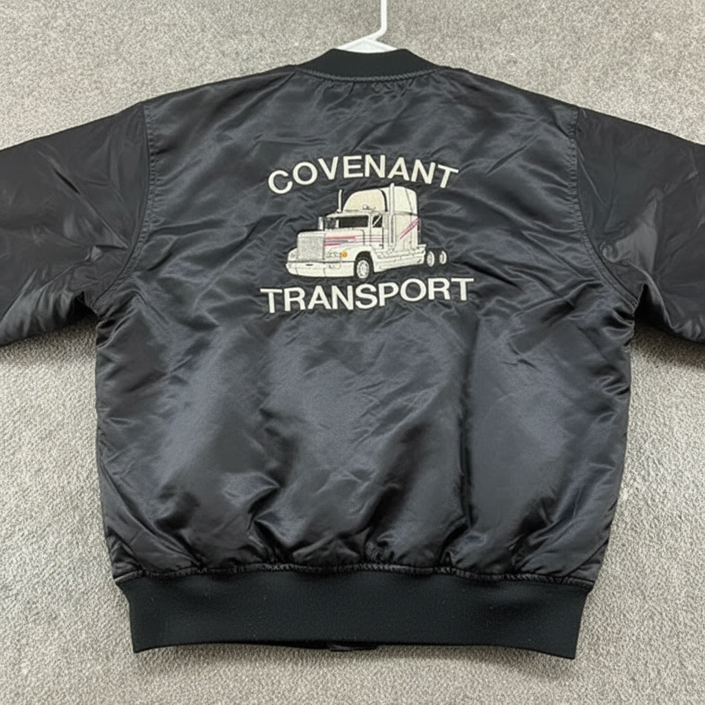90s Snap Satin Lined Trucker Jacket