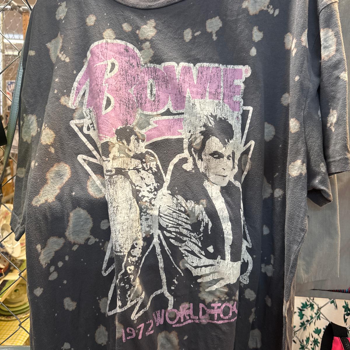 David Bowie 1972 World Tour Bleached Tee