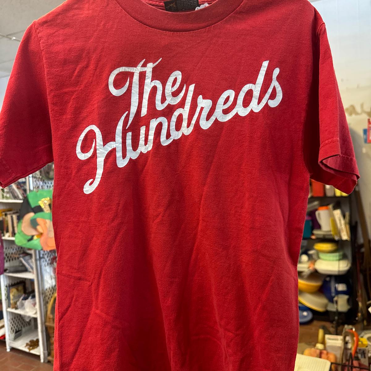 The Hundreds Classic Script Logo Red Tee