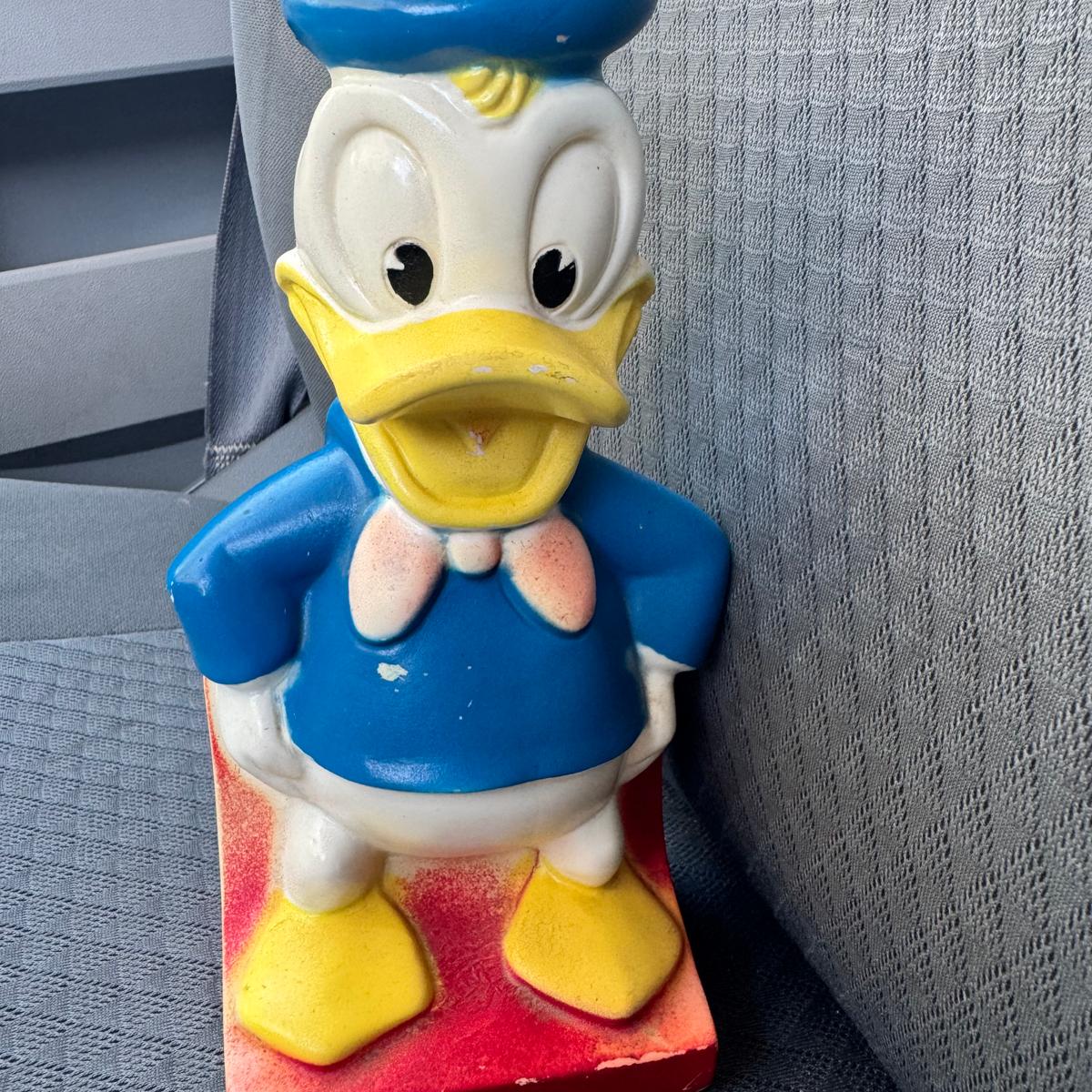 Vintage Donald Duck Play Pal Plastics Inc. Bank
